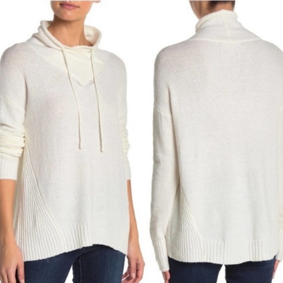 NWT PHILOSOPHY Off White Mock Turtleneck Sweater Size Large - Picture 13 of 13